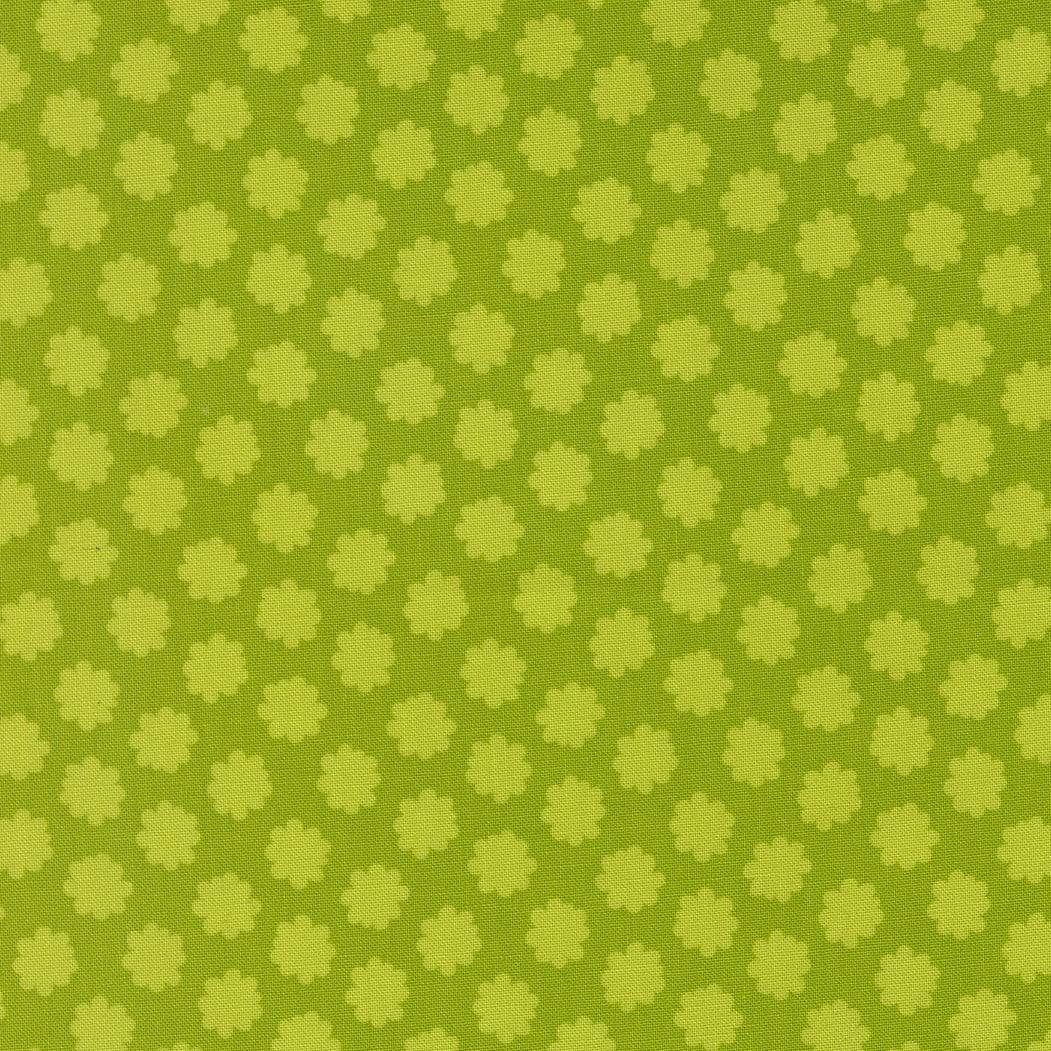 Scenery Puffball Small Floral Lime fabric by Elizabeth Hartman for Moda Fabrics with nature-inspired lime green floral pattern