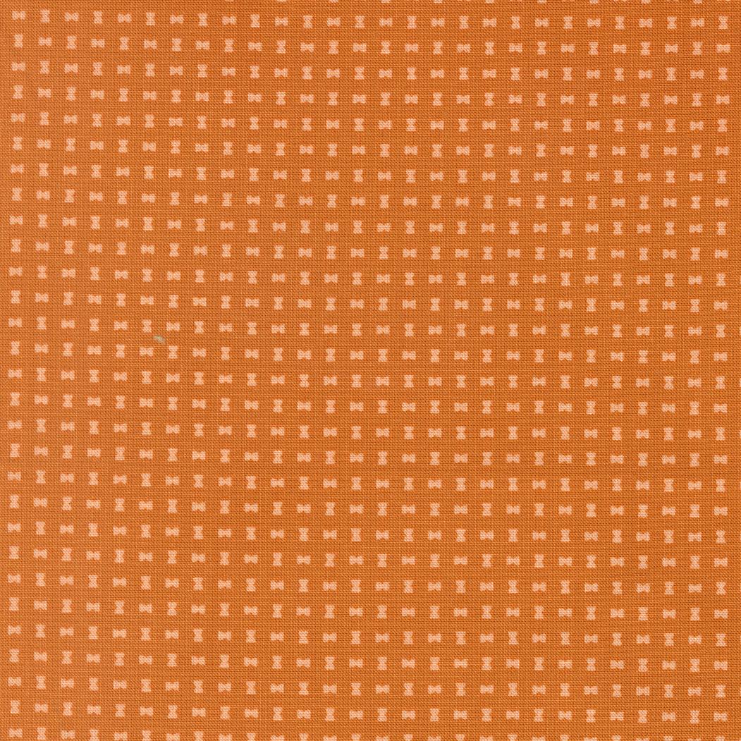 Scenery Spools Blender Pumpkin fabric by Elizabeth Hartman in sun-warmed orange tones