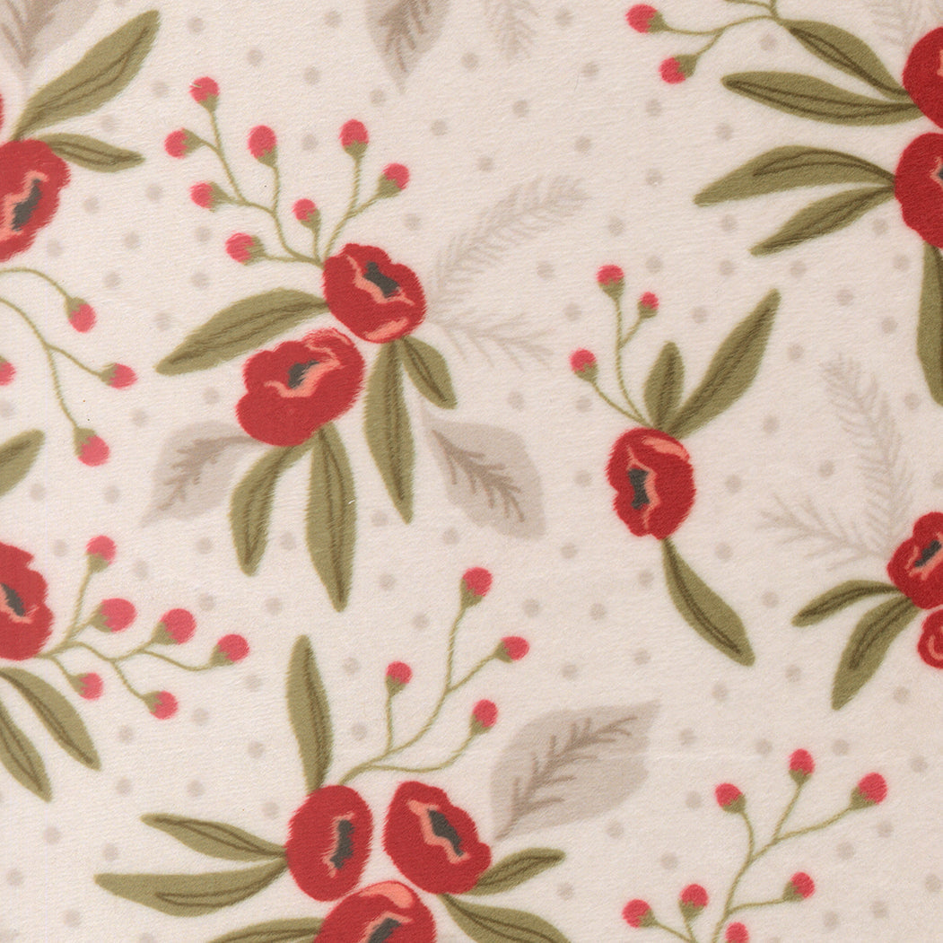 Christmas Eve Quilting Cuddle Snow Blossoms Snow fabric by Lella Boutique for holiday quilting projects