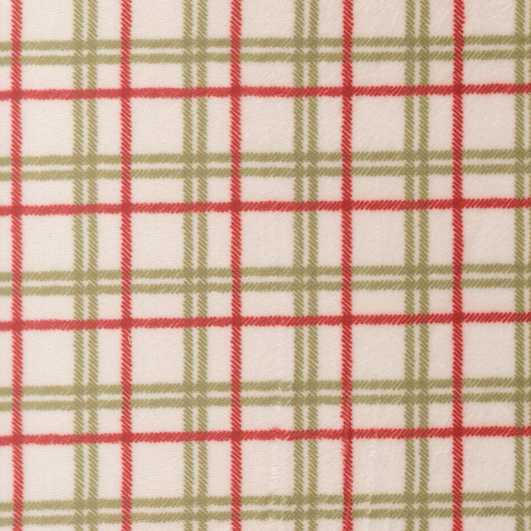 Christmas Eve Quilting Yuletide Plaid Snow fabric by Lella Boutique for holiday quilting projects