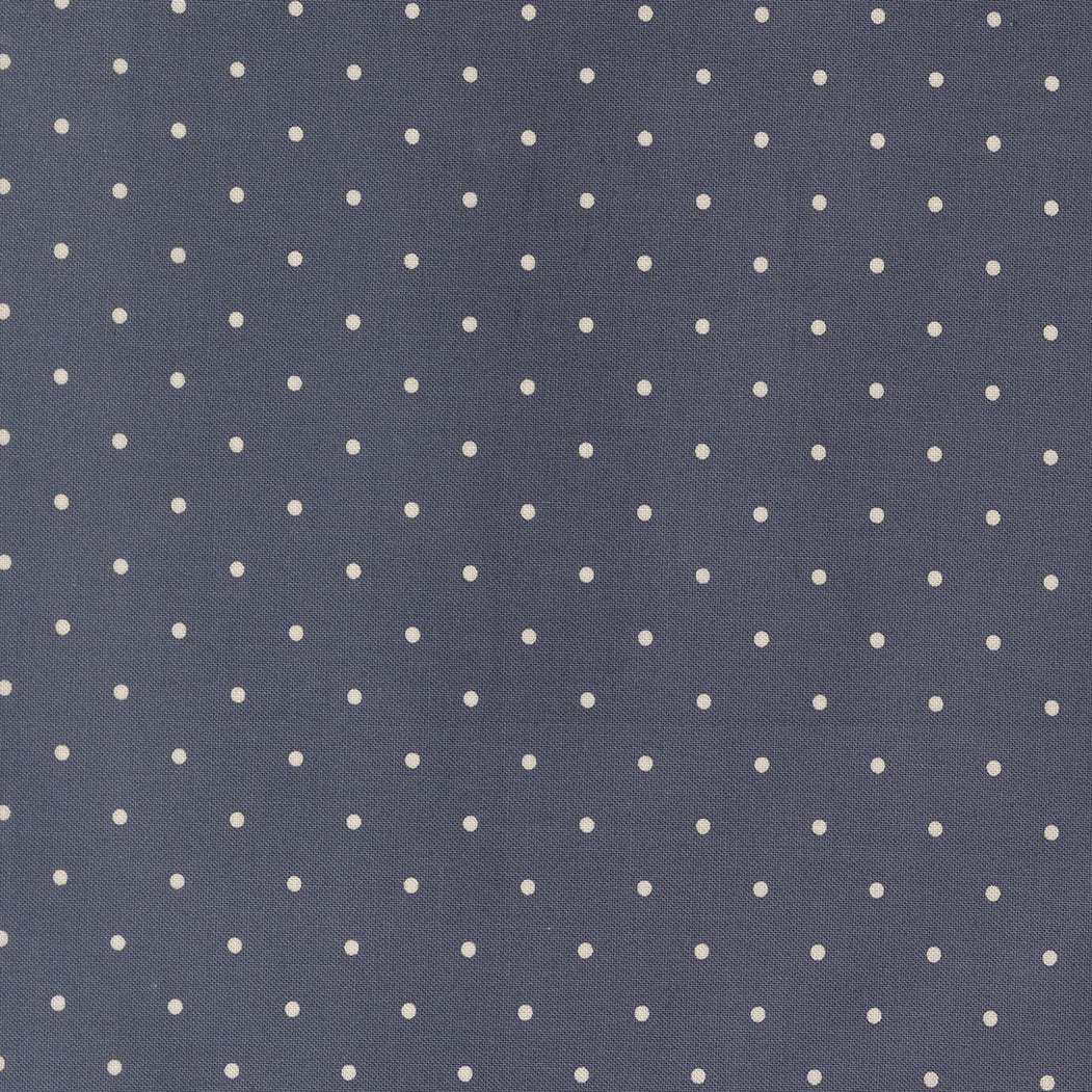 True Love Magic Dot Twilight fabric by Vanessa Goertzen featuring vintage motifs and calming palette
