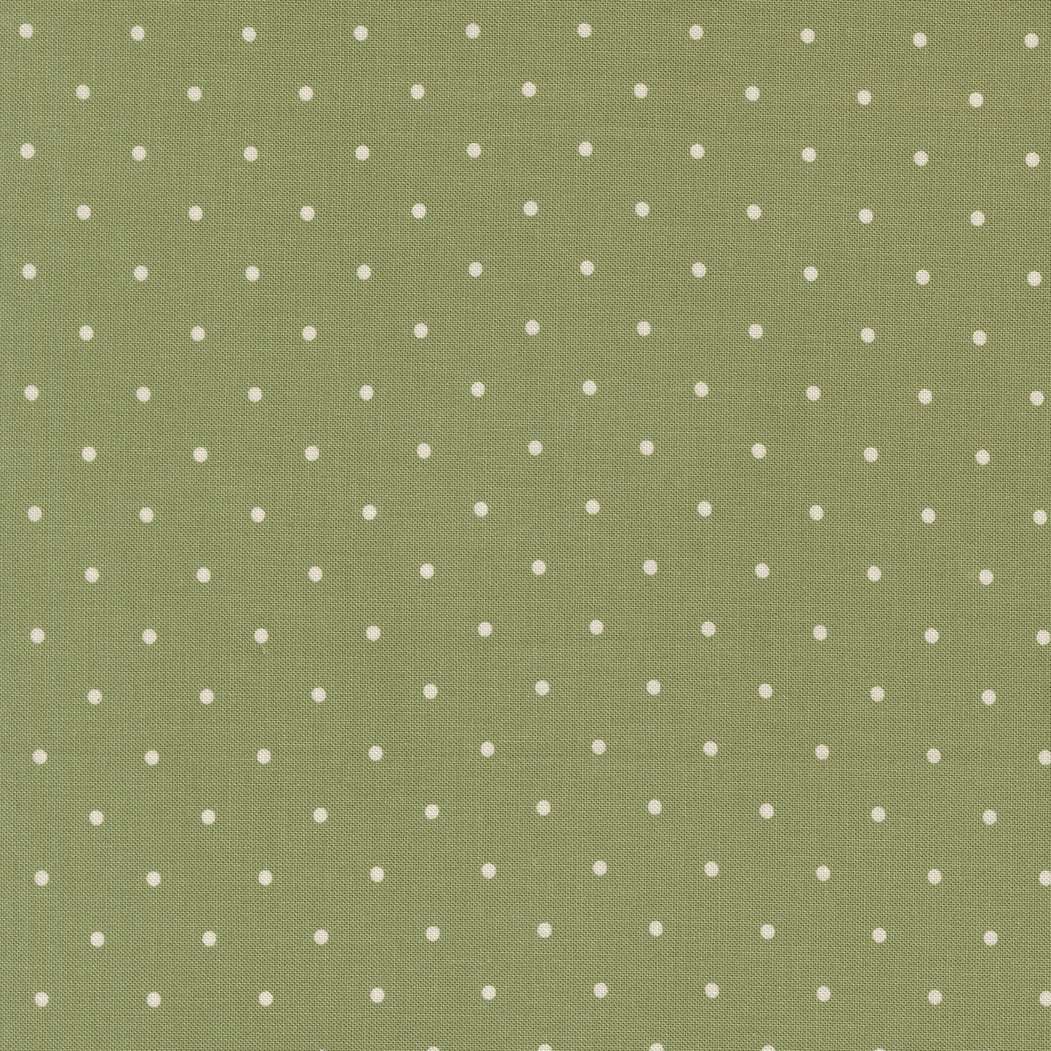 True Love Magic Dot Sprig fabric with vintage birds and floral motifs by Vanessa Goertzen for Moda Fabrics