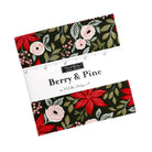 Berry & Pine fabric pack featuring Christmas pine boughs, berries, poinsettias, and festive patterns by Vanessa Goertzen for Moda Fabrics