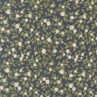 True Love Daydream Posies Twilight fabric by Vanessa Goertzen featuring vintage floral motifs and birds on calming twilight background