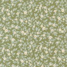 True Love Daydream fabric with vintage birds, flowers, and cozy motifs in robins egg and fern colors by Vanessa Goertzen for Moda Fabrics