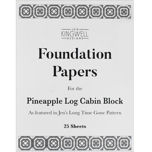 Winki Stars Template Pineapple Foundation Paper JKD 8885 by Jen Kingwell Designs 25 sheets for 5x5 inch blocks