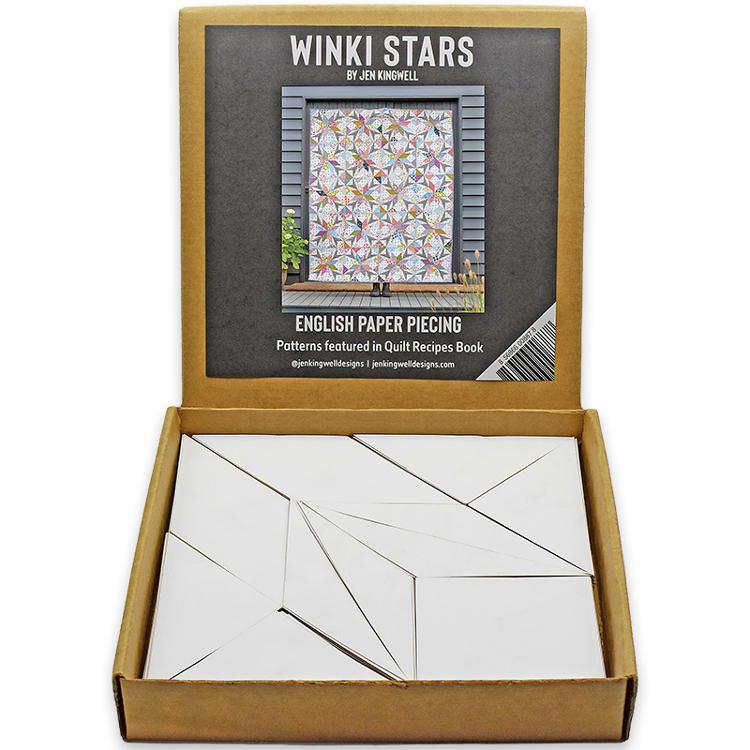 Winki Stars Paper Piecing Template by Jen Kingwell for Quilt Recipes book