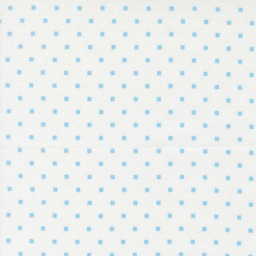 A Cat Named Stitch quilt fabric featuring cream sky dot pattern by Camille Roskelley for Moda Fabrics
