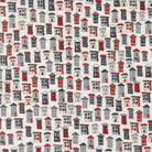 Independence Day American houses fabric pattern by Sweetwater patriotic Fourth of July themed textile