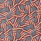 America 250 Years waving flags steel blue fabric by Deb Strain for Moda Fabrics