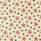 America 250 Years fabric with tossed stars on parchment background by Deb Strain for Moda Fabrics