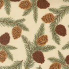 Northwoods Lodge fabric featuring pinecones and greenery in rich tans and pine greens by Deb Strain for Moda Fabrics