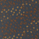 Northwoods Lodge fabric by Deb Strain featuring animal tracks and pine trees in midnight colors