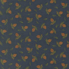 Northwoods Lodge Tossed Pinecones fabric design featuring pinecones and pine trees in midnight colors by Deb Strain