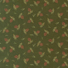 Northwoods Lodge Tossed Pinecones fabric pattern with pinecones and pine trees in earthy tones by Deb Strain