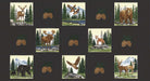 Northwoods Lodge panel fabric by Deb Strain featuring pine trees, pinecones, rocks, and animals in natural earthy tones