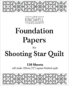 Shooting Star Tempter Templates foundation papers for 12-inch quilt block by Jen Kingwell Designs