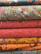 Six-Pack Party quilting fabric bundle with seven coordinating 20-inch cuts for sewing projects