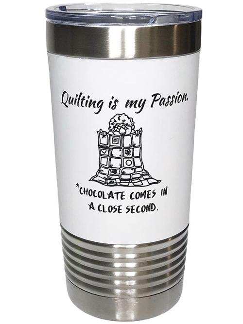 TUMBLER MY PASSION FF2802 20oz double wall vacuum insulated tumbler with sweat free technology and hot cold retention