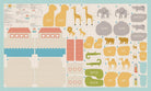 Noah's Ark cut sew panel with animal and ark pieces for nursery decor by Stacy Iest Hsu Moda Fabrics