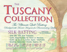 Tuscany Silk Batting throw by Hobbs soft lightweight quilt material 60x60 inches