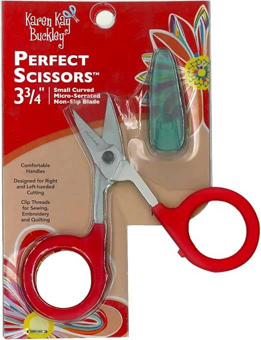 Karen Kay Buckley Perfect Scissors Curved 3.75" with precision curved blades for detailed sewing and appliqué