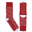 Pedal To The Metal Socks Eat Sleep Quilt design from Moda Fabrics in one size fits most