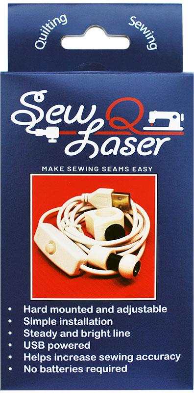 SEW Q LASER USB powered sewing machine laser with 4ft cord projecting straight seam laser guide