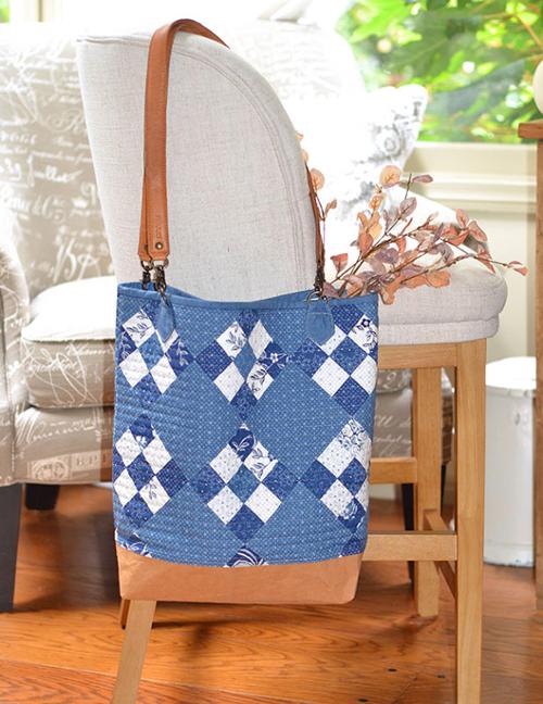 Denim Patchwork Tote Pattern by Fig Tree Co for Moda Fabrics (Printed Pattern)
