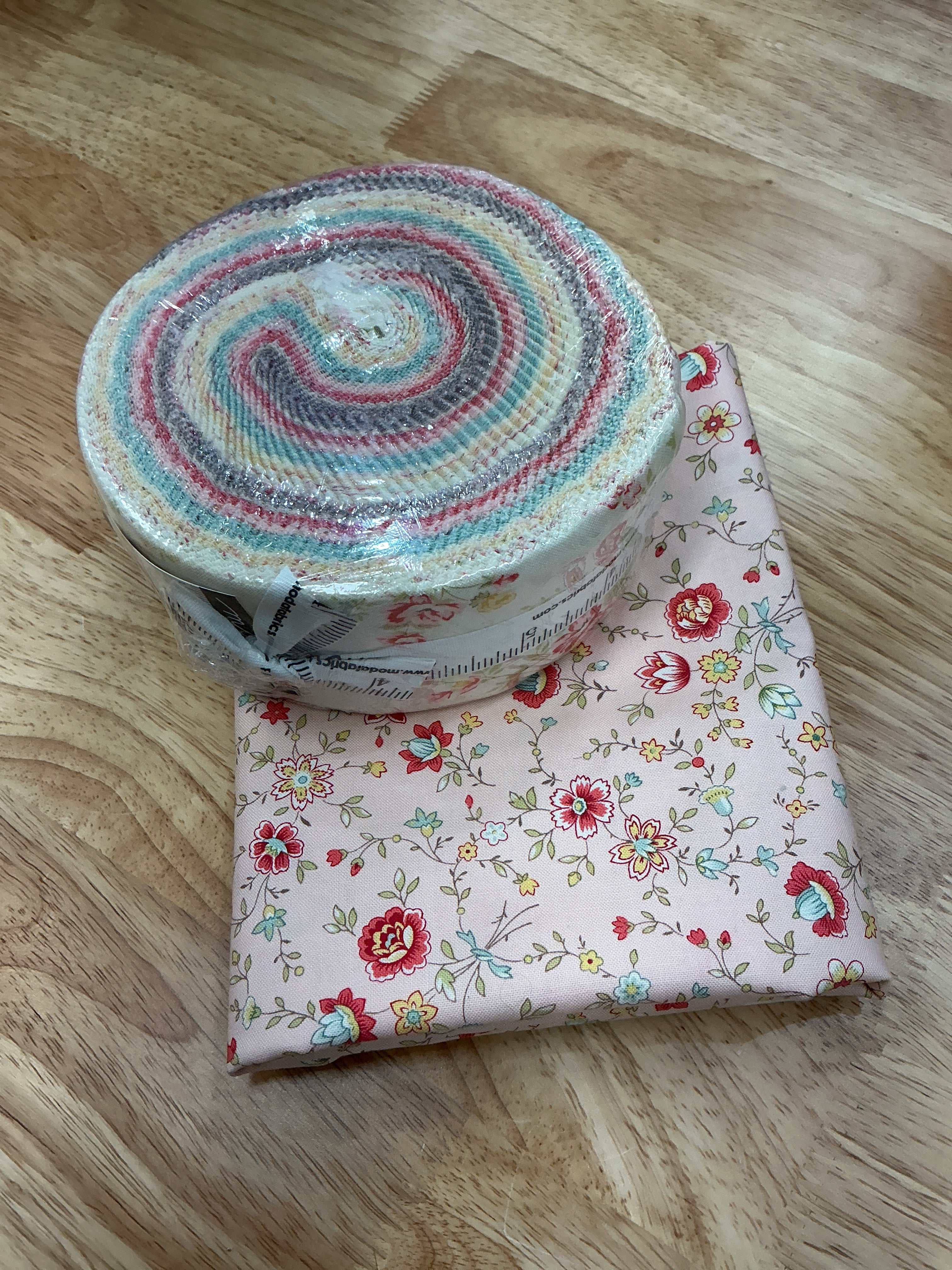 Strip Cocktail Strip-Along Bundle quilt kit with fabric strips and pattern by Bella Rose Quilts
