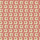 Forest Glen Ruffle Cinnabar fabric by Renee Nanneman featuring botanical meadow plants and floral patterns