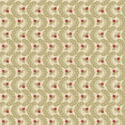 Forest Glen Ruffle fabric with fog mist botanical floral design by Renee Nanneman