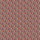 Forest Glen Clover Chain Eggplant fabric by Renee Nanneman with botanical meadow plants and floral design
