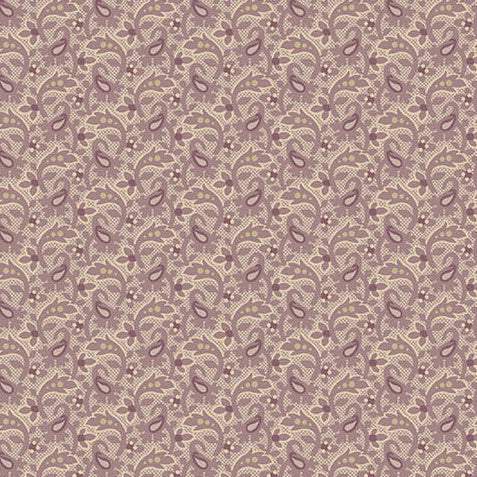 Forest Glen Dewdrops Heather fabric by Renee Nanneman featuring botanical floral design in heather and natural greens