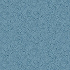 Special Delivery Garden Path Slate fabric with dreamy blues and vintage floral postal motifs by Edyta Sitar