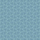 Special Delivery Lilybell fabric with vintage florals, houses, and postal motifs in faded blue by Edyta Sitar