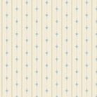 Special Delivery Homespun Mist fabric with vintage florals and postal motifs in blues and creams