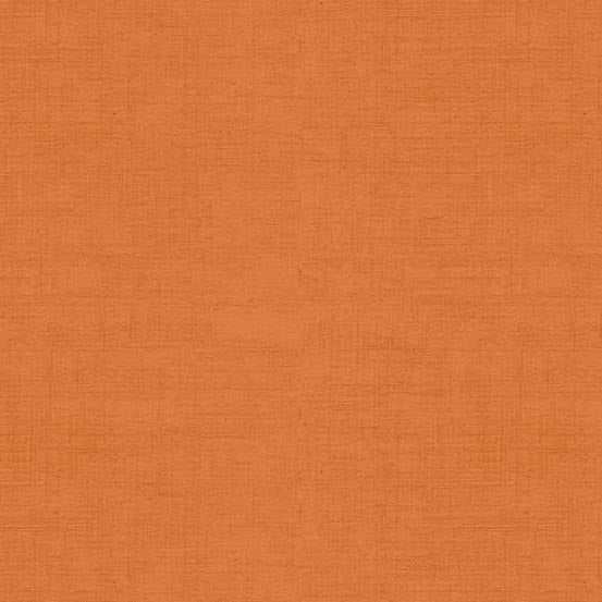 Laundry Basket Favorites II linen texture fabric in persimmon color by Edyta Sitar for Andover Fabrics