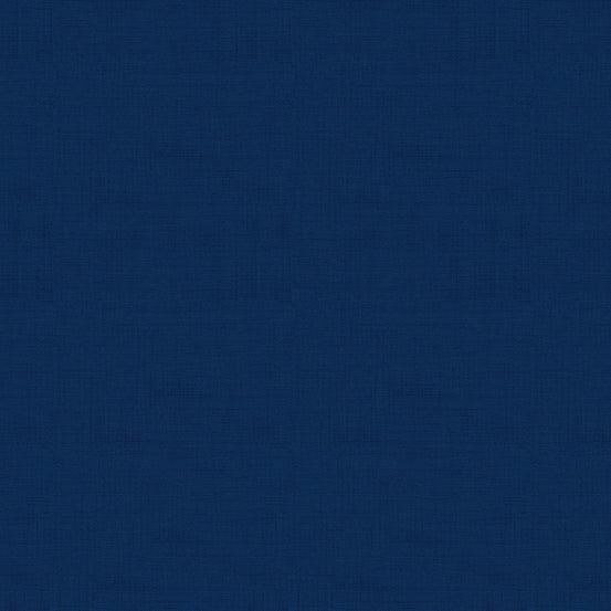 Linen Texture Navy fabric with subtle crosshatch design by Makower UK for quilting