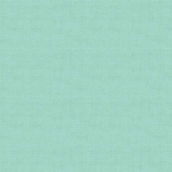 Michiko Linen Texture teal fabric with subtle crosshatch design by Makower UK for quilting