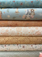Six-Pack Party Bundle with seven coordinating 20-inch fabric cuts for quilting and sewing projects