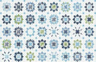 Nantucket Summer cream multi 36 inch fabric panel by Camille Rosekelley for Moda