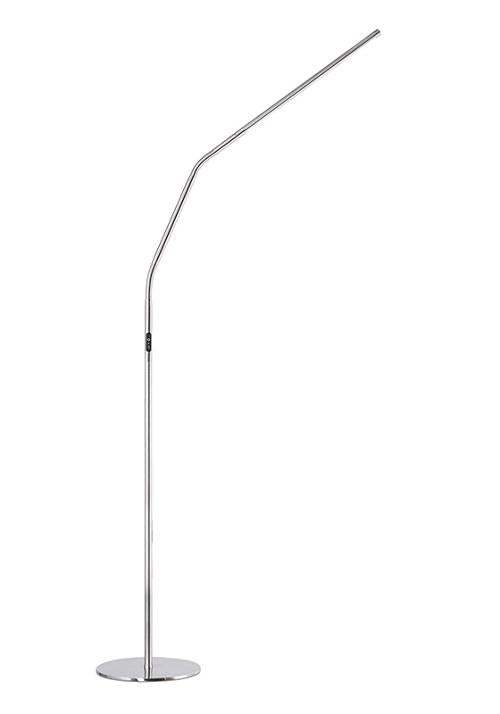 Slimline 4 LED floor lamp with natural daylight LEDs and USB-C charging port