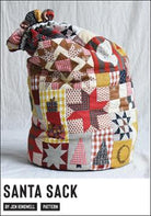 Santa Sack Sewing Pattern with pieced and appliqué holiday design by Jen Kingwell Designs