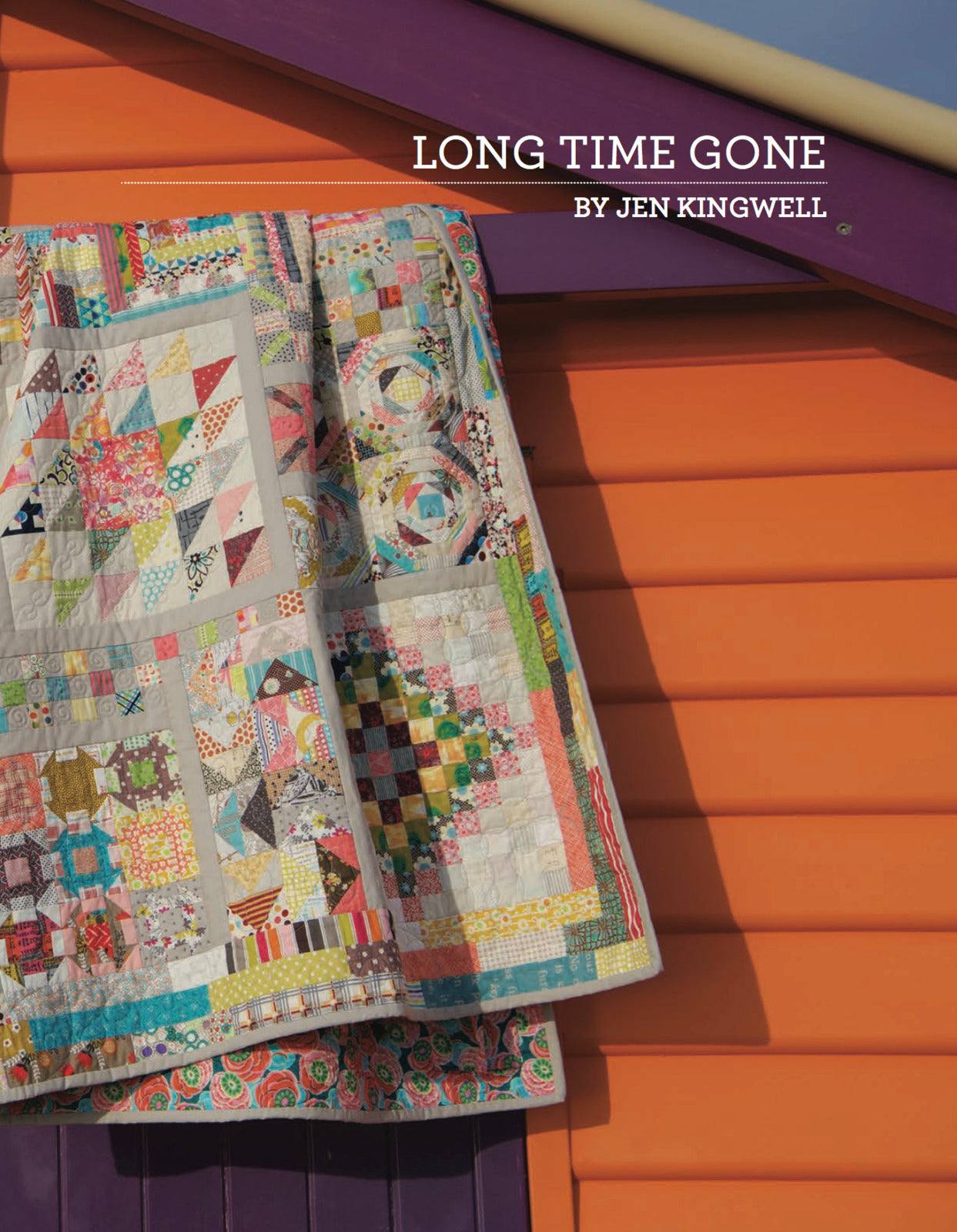 Happy Birds quilt pattern booklet by Jen Kingwell featuring Breamlea Tempter Templates