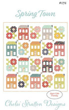 Spring Town quilt pattern by Chelsi Stratton featuring Regal Pines design, 61.5" x 66" layer cake friendly