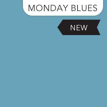 Colorworks Premium Solids Monday Blues fabric by Northcott, sold in half-yard increments