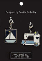 Sailboat sewing machine zipper pull set by Camille Roskelley for Moda, 2 count