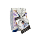 Delphinium Jelly Roll fabric strips by Janet Clare for Moda Fabrics in blue and lilac tones