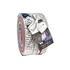 Independence Day Jelly Roll fabric pack with 40 patriotic strips by Sweetwater for Moda Fabrics